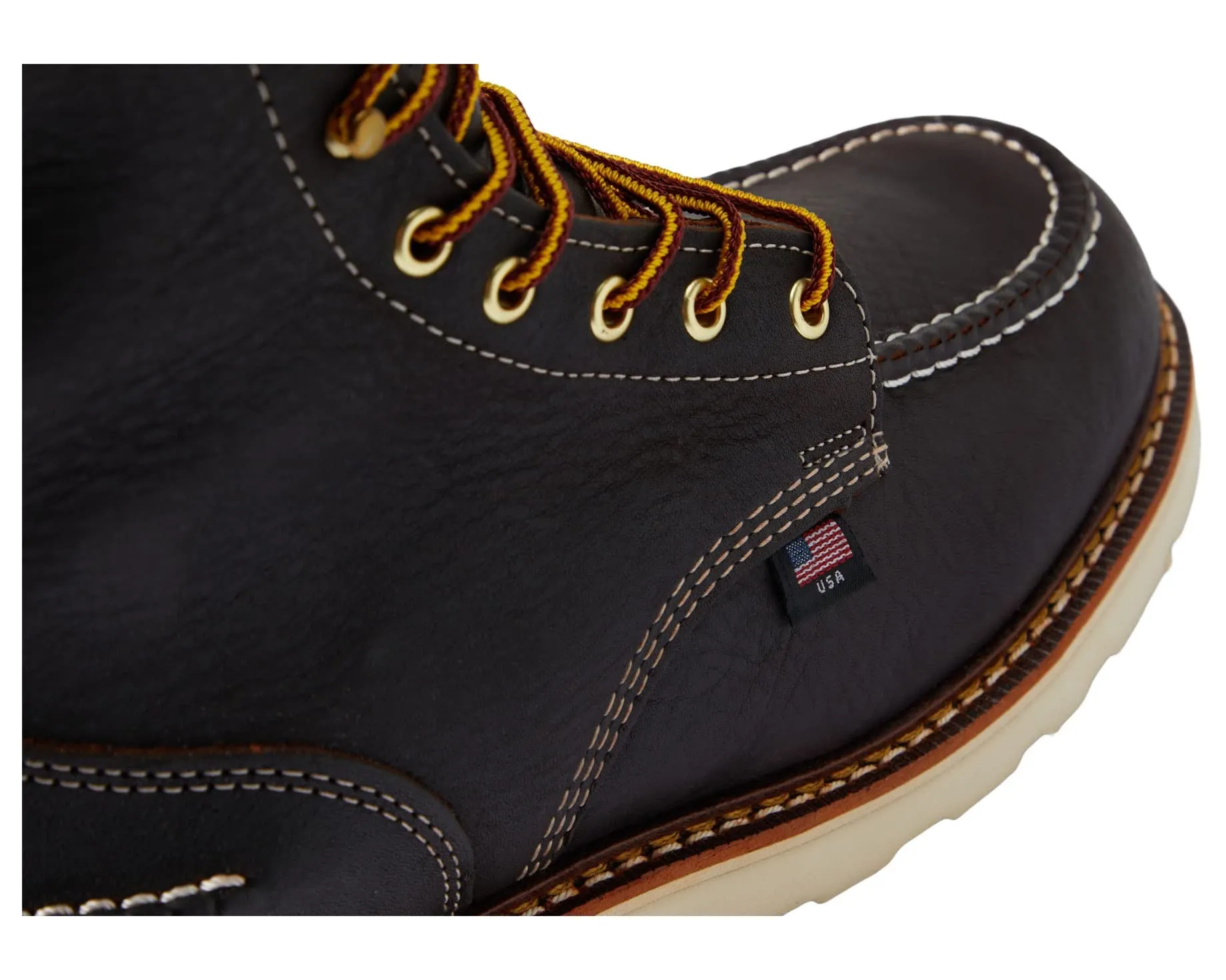 American Heritage 8" Moc Toe Safety Waterproof Thorogood Boots, Briar Pitstop