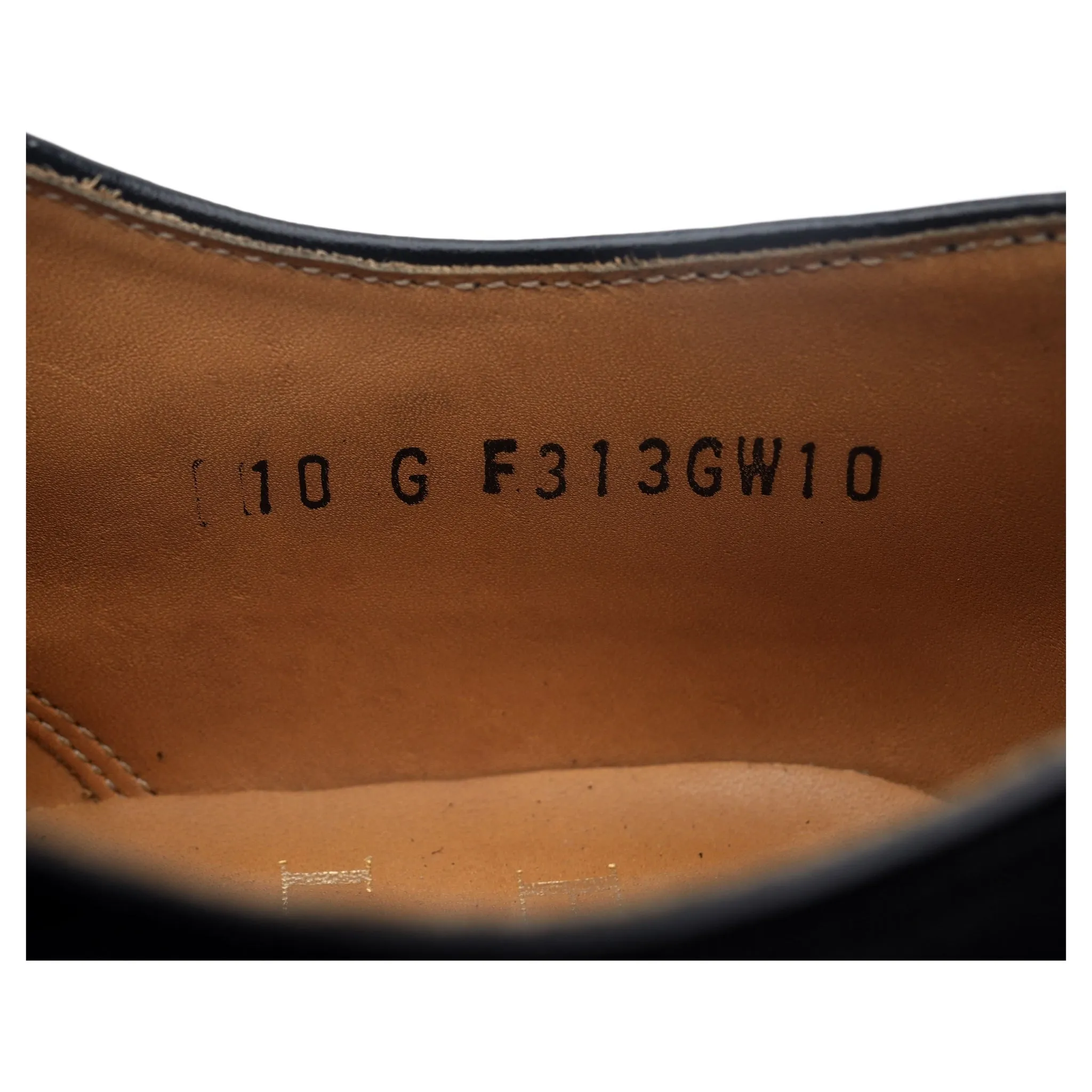Black Leather Brogues UK 10 G