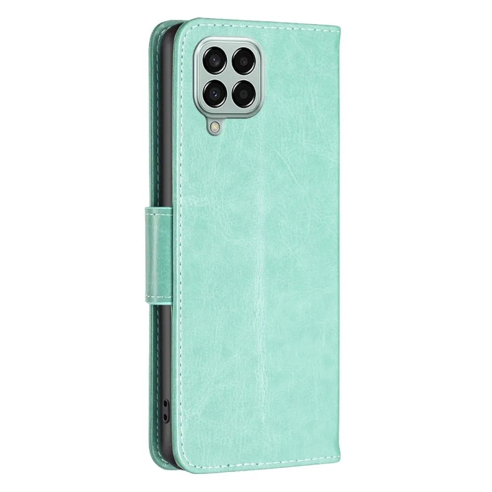Butterfly Samsung Galaxy M33 5G flip case - Green