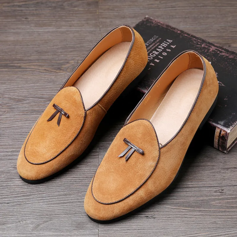 Casual Leather Popular Men's Shoes Personalized Fashion Genuine Leather Doudou Shoes