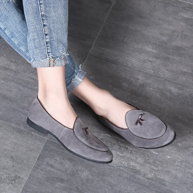 Casual Leather Popular Men's Shoes Personalized Fashion Genuine Leather Doudou Shoes