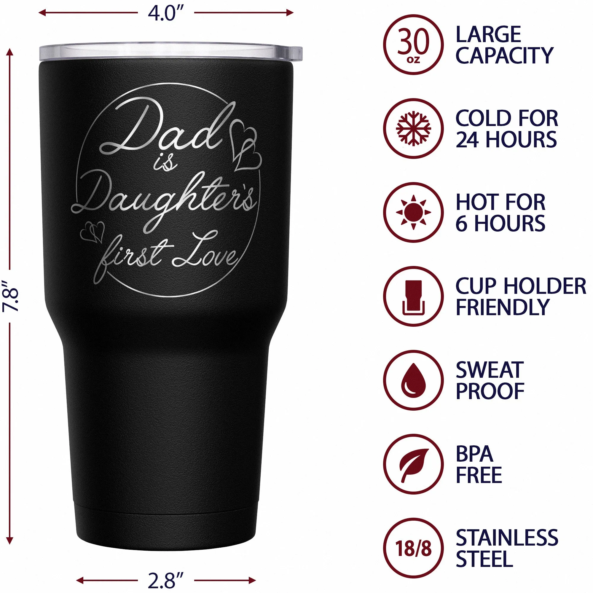 Dad Is Daughter's First Love Tumbler