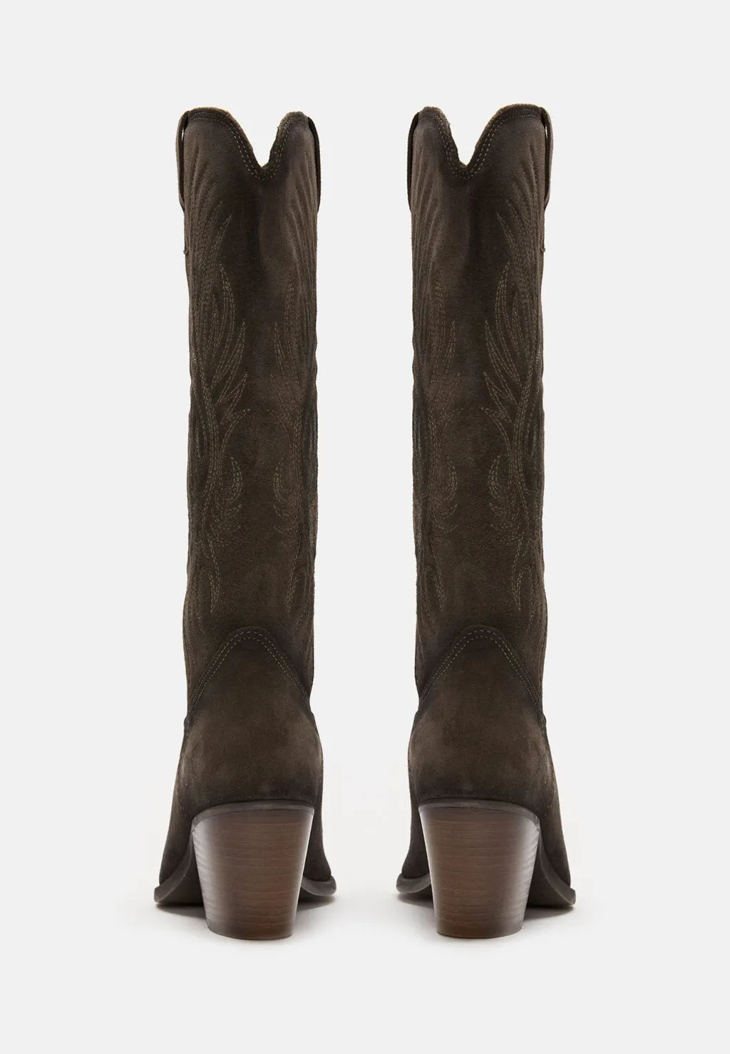 Felmini cowboy/biker boots, gray