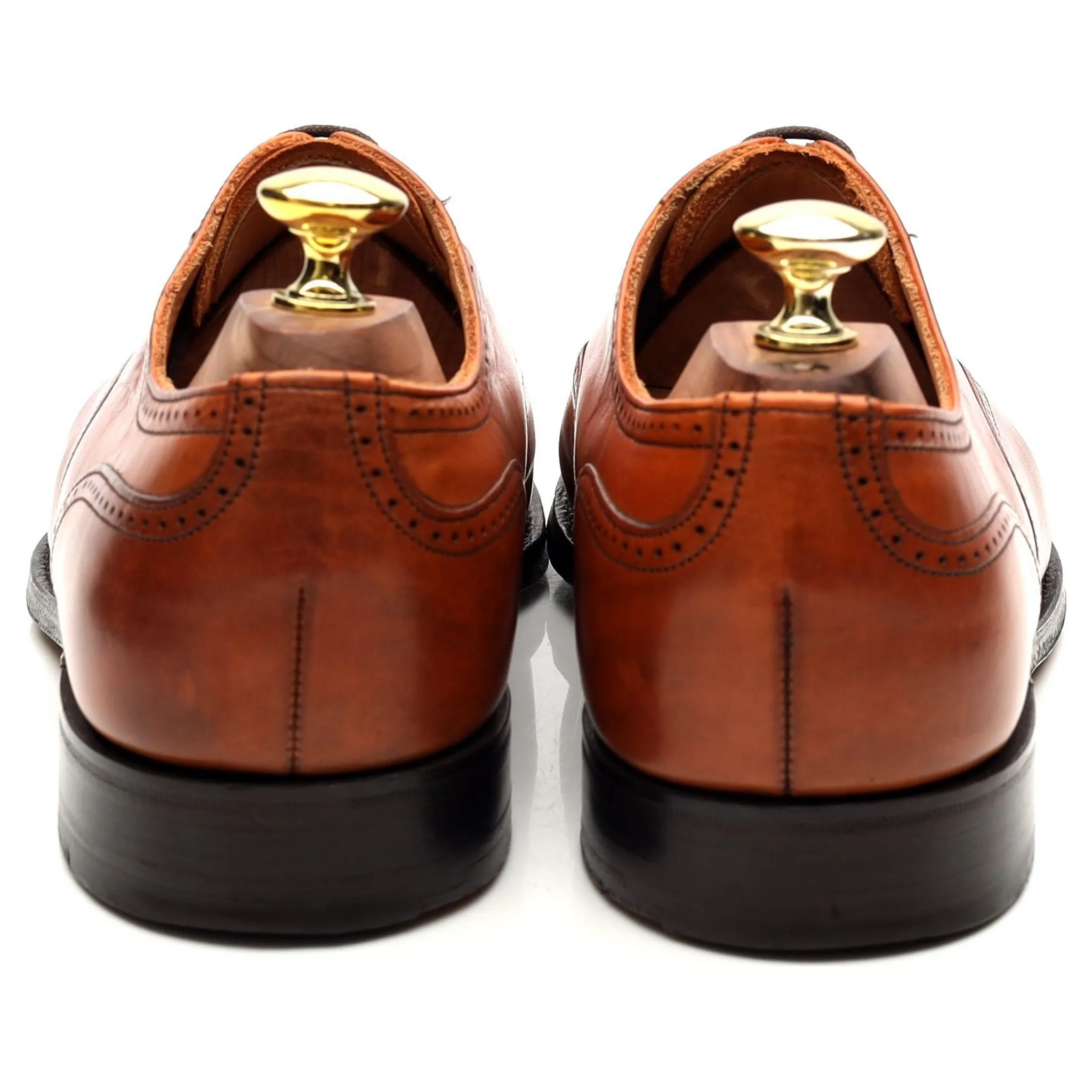 'Harris' Tan Brown Leather Oxford Brogues UK 7 F