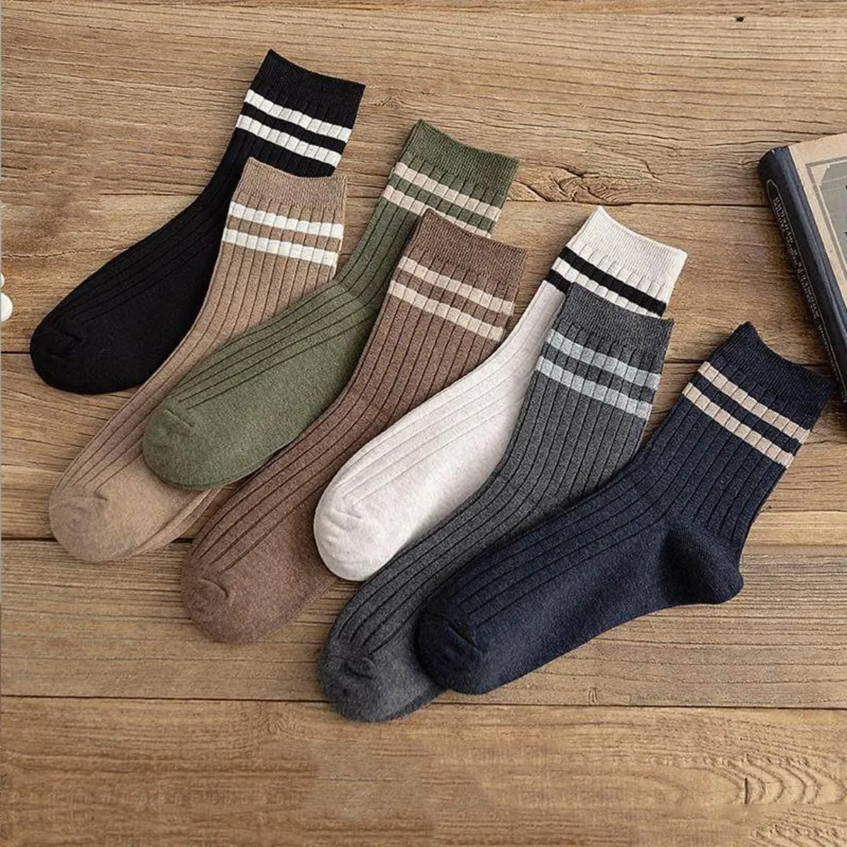 Mens Athletic Cotton Socks Five Pack Ankle Sock
