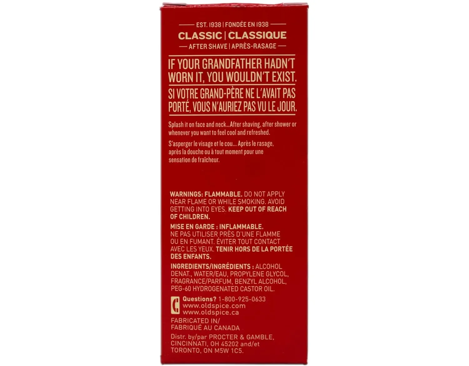 Old Spice Classic After Shave 4.25 Ounce (125ml) (2 Pack)