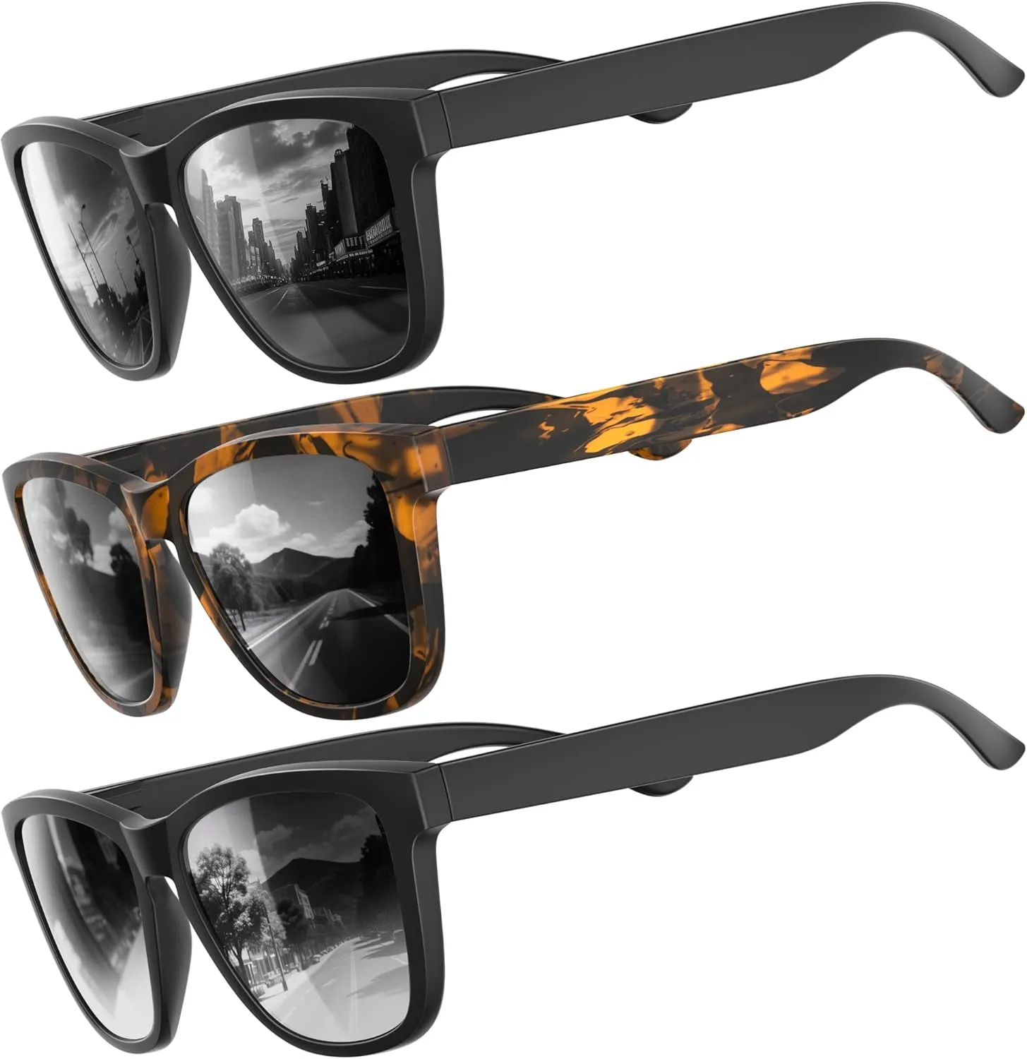 Polarized Sunglasses for Mens Womens - Fashion Men Sun Glasses Shades for Driving Golf Fishing Lightweight